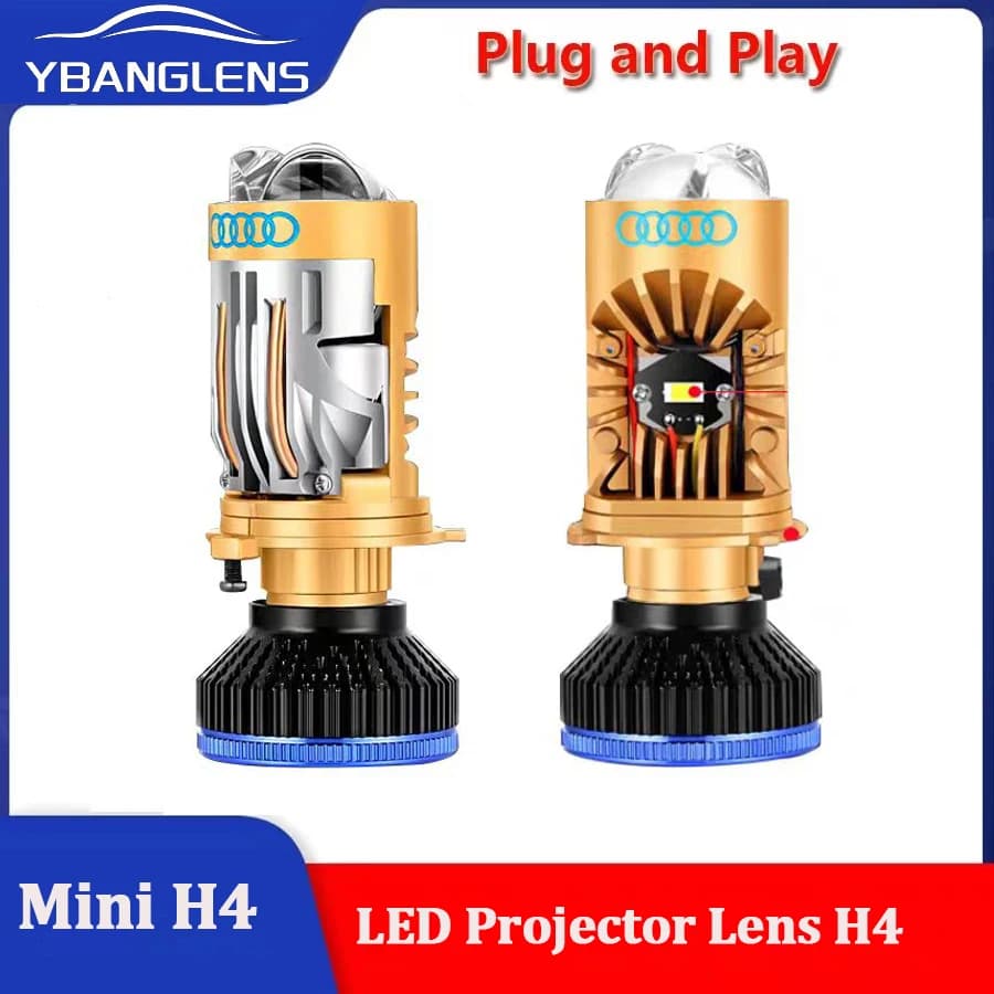 180W Bi LED H4 Faro Mini Lente Proiettore 30000LM Lampada Auto Fascio Alto Basso Lampadina Canbus Per Auto Moto LHD T8pro