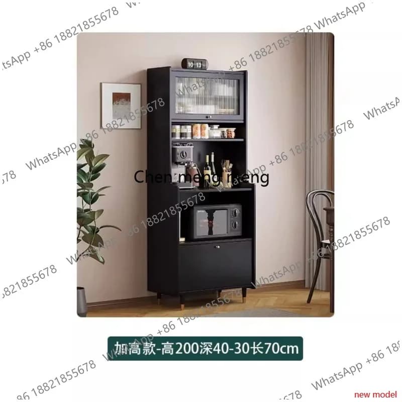 Credenza da Cucina con Cantinetta, Mobile Salvaspazio per Piccoli Appartamenti, Cantinetta Verticale Stretta, Arredamento Bar, Drankenkast