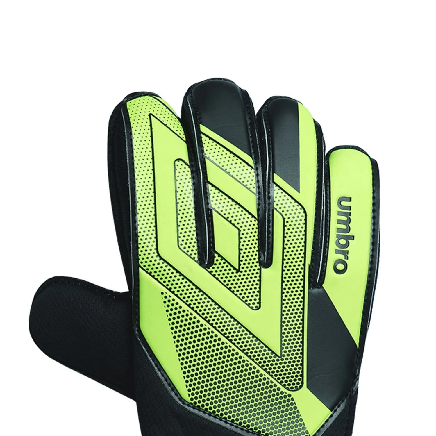 Guanti da portiere da calcio per giovani – Verde, taglia media, rete traspirante, impugnatura in lattice