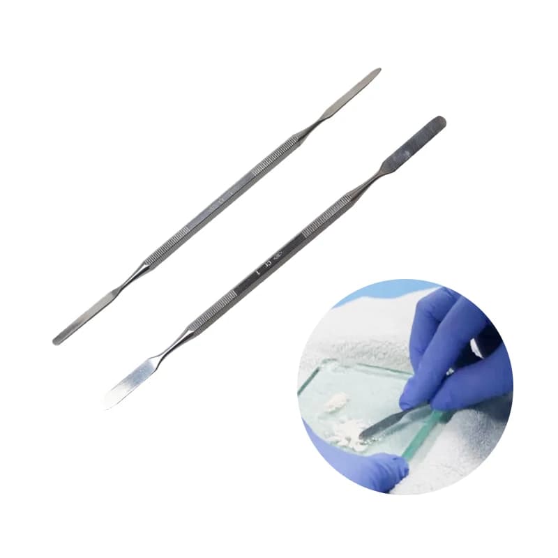 2 Pezzi Spatola Miscelatrice in Acciaio Inossidabile, Bastoncino per Miscelazione per Odontoiatria, Nail Art, Trucco, Fondotinta, Ombretto, Strumenti per Colori