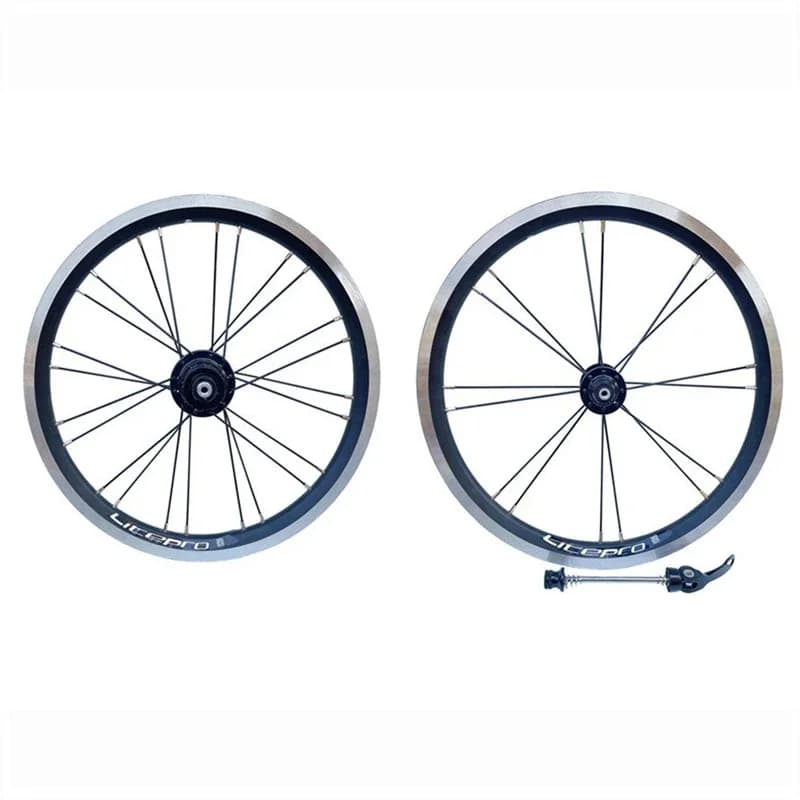LITEPRO 16 Inch Folding Bike Shift Speed Wheel Set EIEIO 4 Bearing Quick Release 305 Wheelset For 8/9/10/11 Bicycle Parts