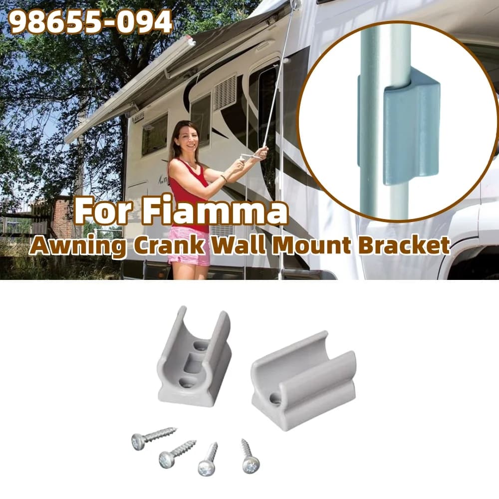 2PCS RV Tenda Manovella Staffa di Montaggio A Parete Tenda Maniglia di Fissaggio 98655-094 Caravan Camper Tenda Accessori Per Fiamma