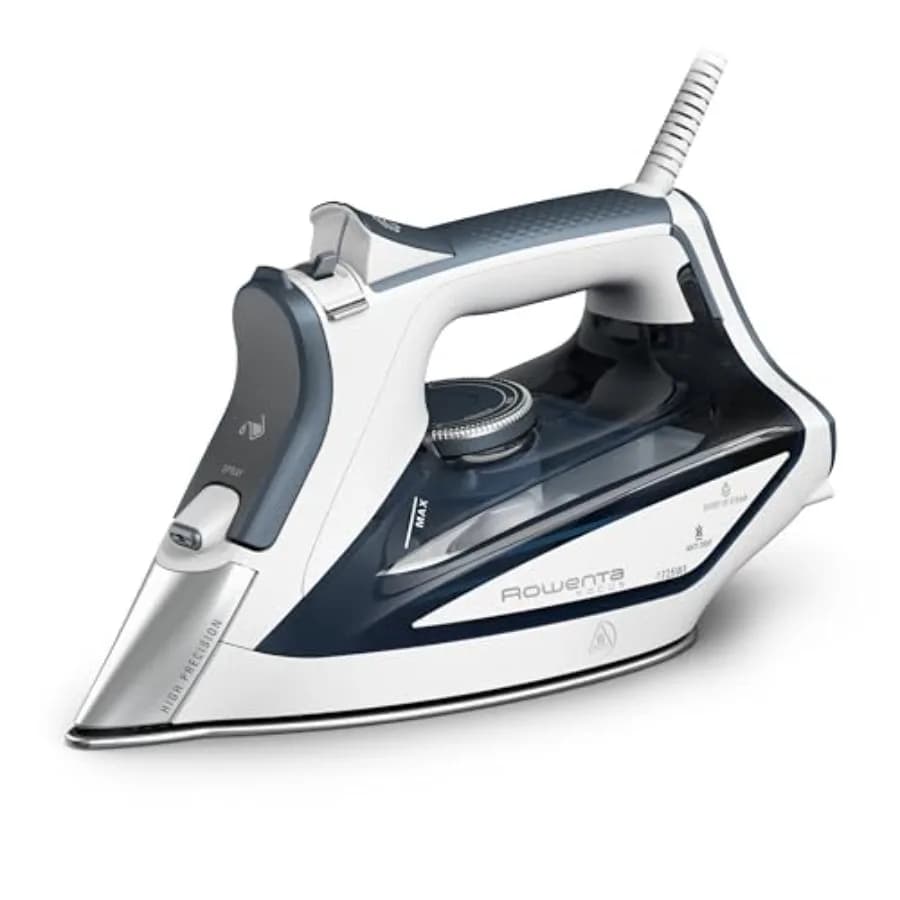 Focus Excel Steam Iron for Clothes, Anti-Drip Protection, Iron Steamer for Clothes, 1725 Watts, DW5280, Grey