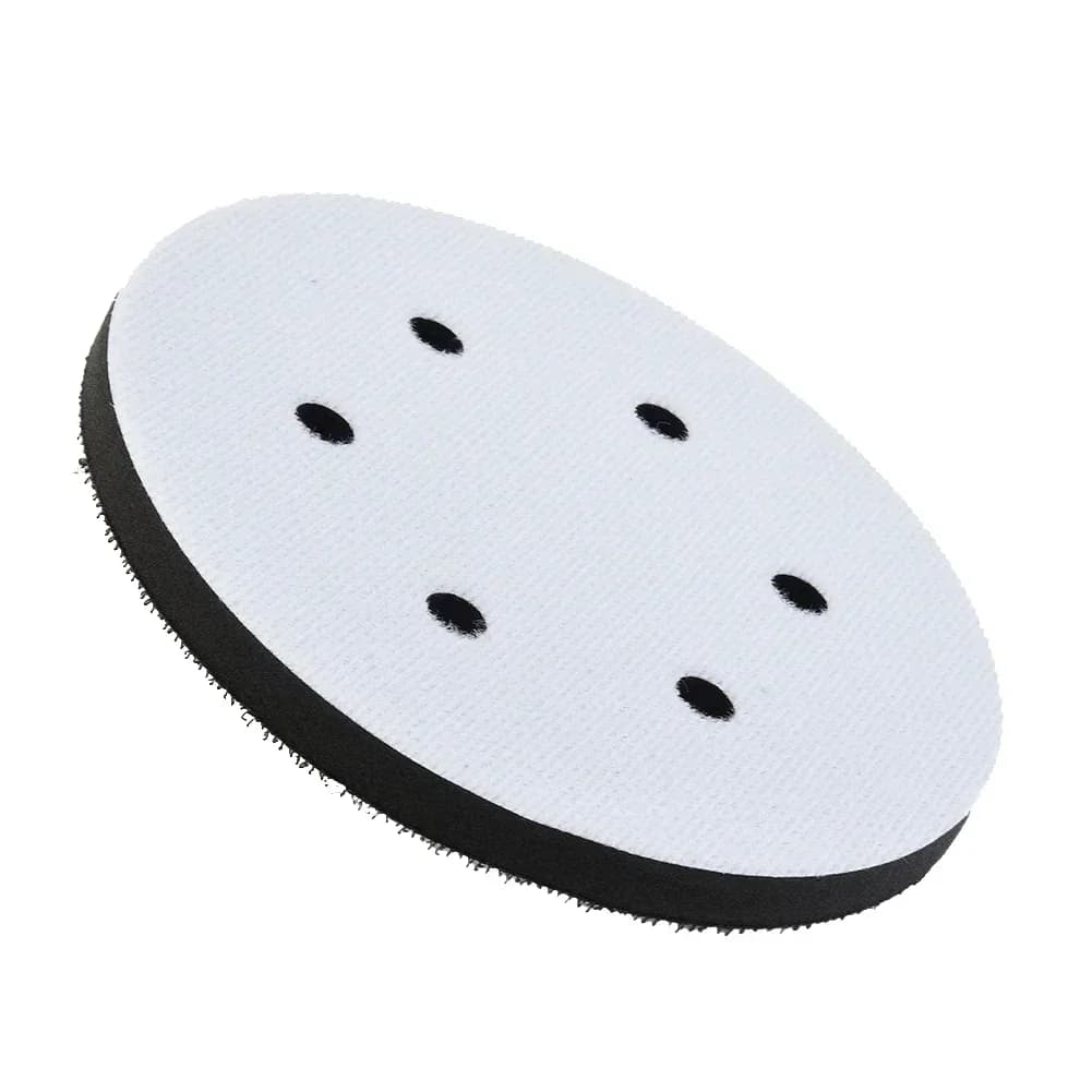 6 inch soft sponge interface 150 mm to 6 holes Tampone with hook and ring Tampone support for abrasive disc Electric sanding Polishing Moulding Tools