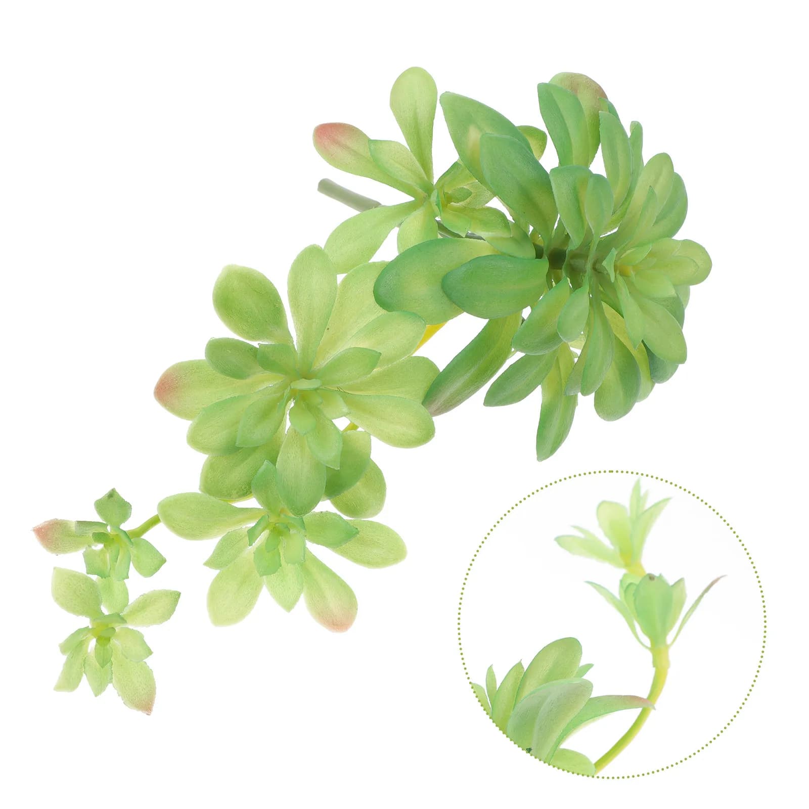 1 Pezzo di Pianta Succulenta Artificiale in Rattan, Realistica e Vivace, Decorativa, per Composizioni Floreali e Oggetto Scenico Fotografico