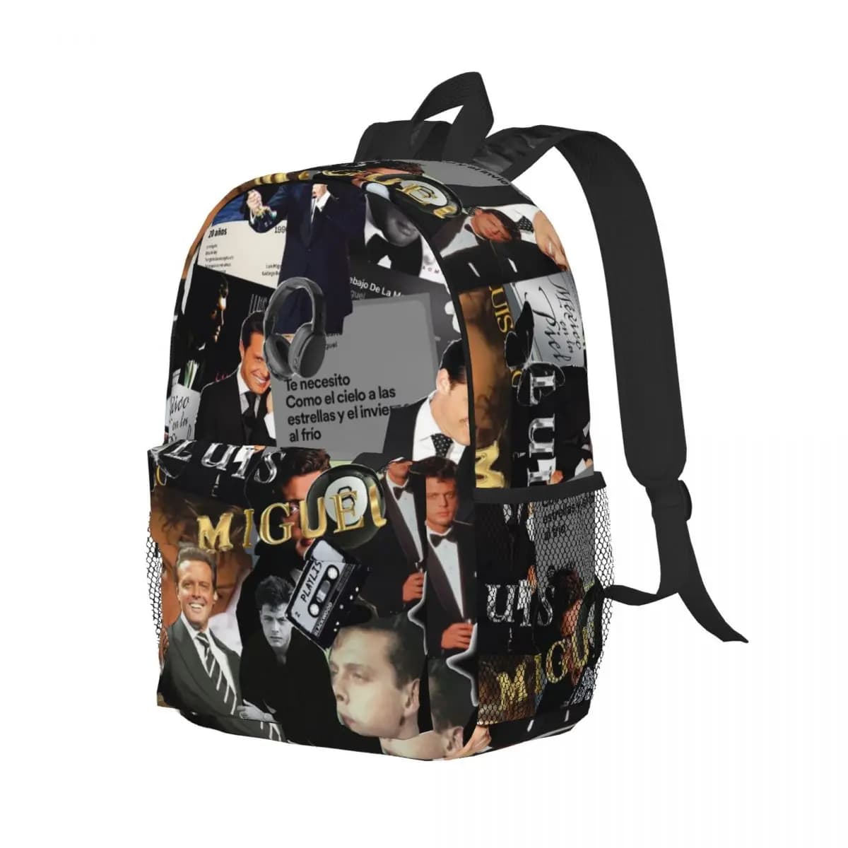 Luis Miguel Singer Zaino Studente Ragazzi Ragazze BookBag Borsa da scuola per bambini Borse a tracolla per laptop per uomo Donna
