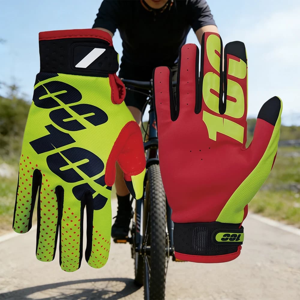 Fashionable unisex cycling gloves, wear and sand resistant, for MTB and Dirt Bike