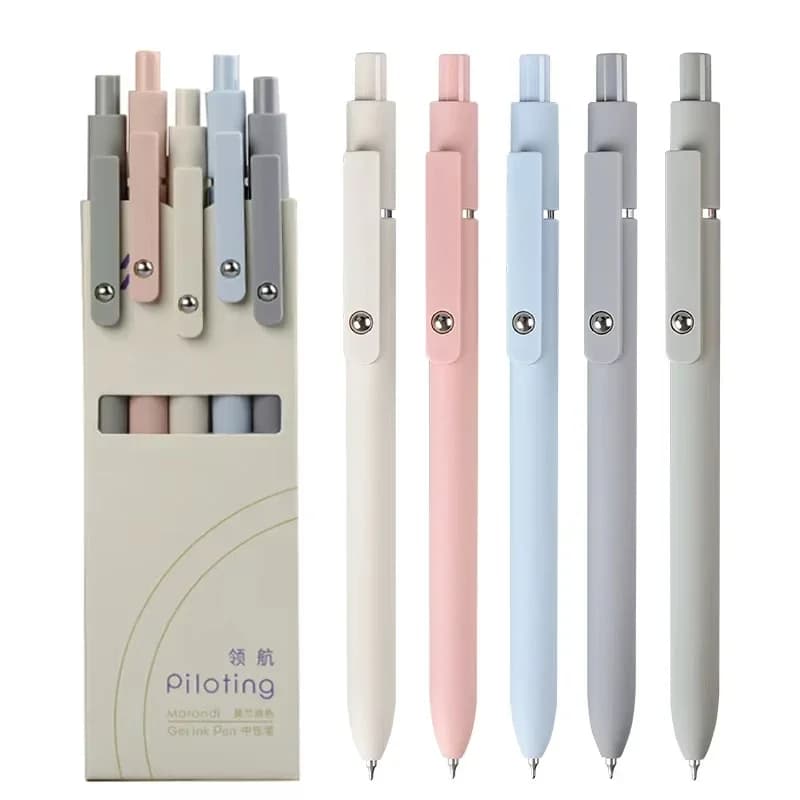 Nuove penne gel colorate Piloting Morandi Soft Touch Penna a inchiostro gel liscia da 0,5 mm ad asciugatura rapida per forniture di cancelleria per la scrittura scolastica