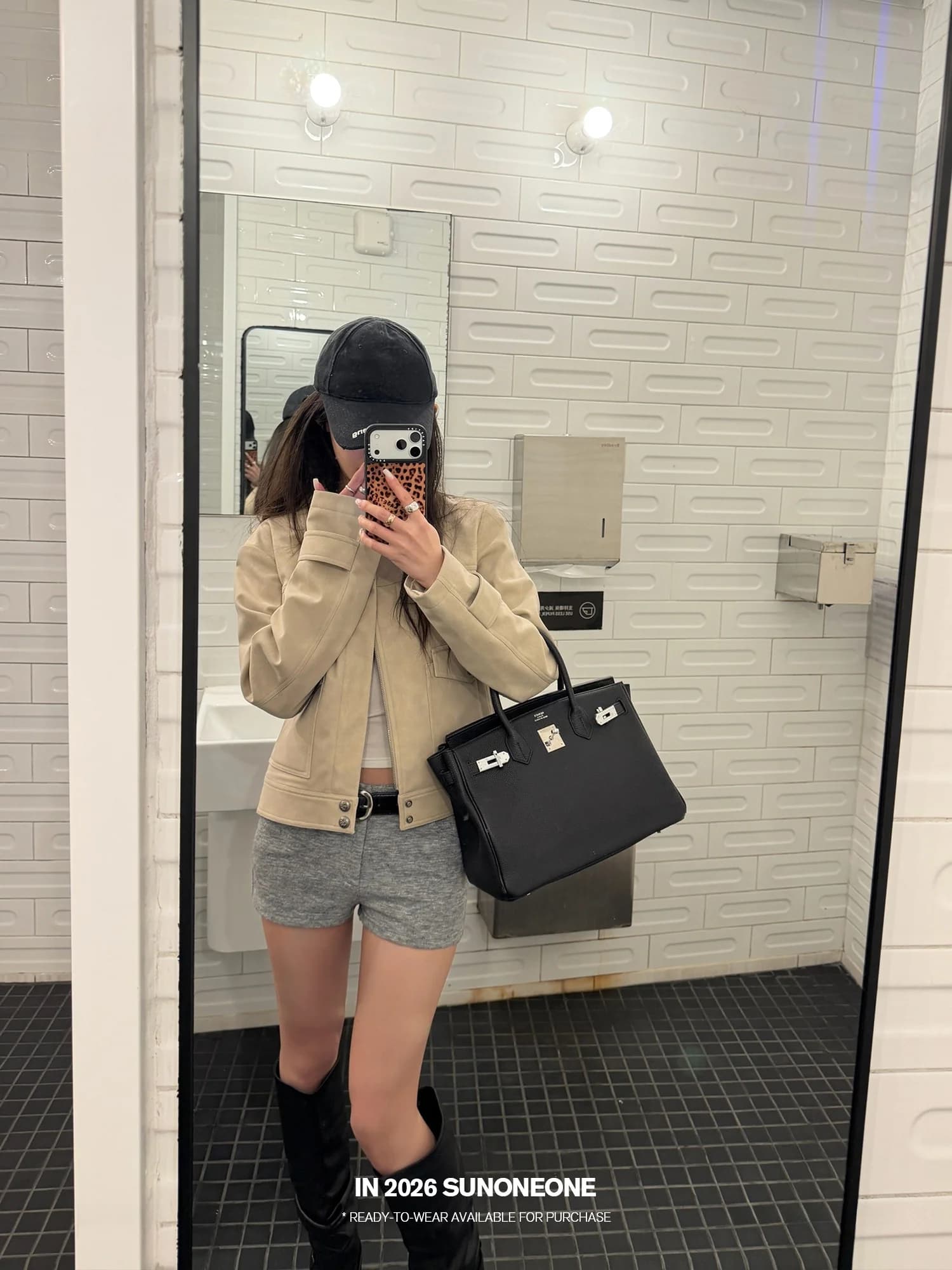 SUONE Pantaloncini Casual Grigi Stile Americano a Gamba Dritta in Maglia da Donna, Primaverili, Modellanti, Versatili, con Tasche Laterali, Hot Girl