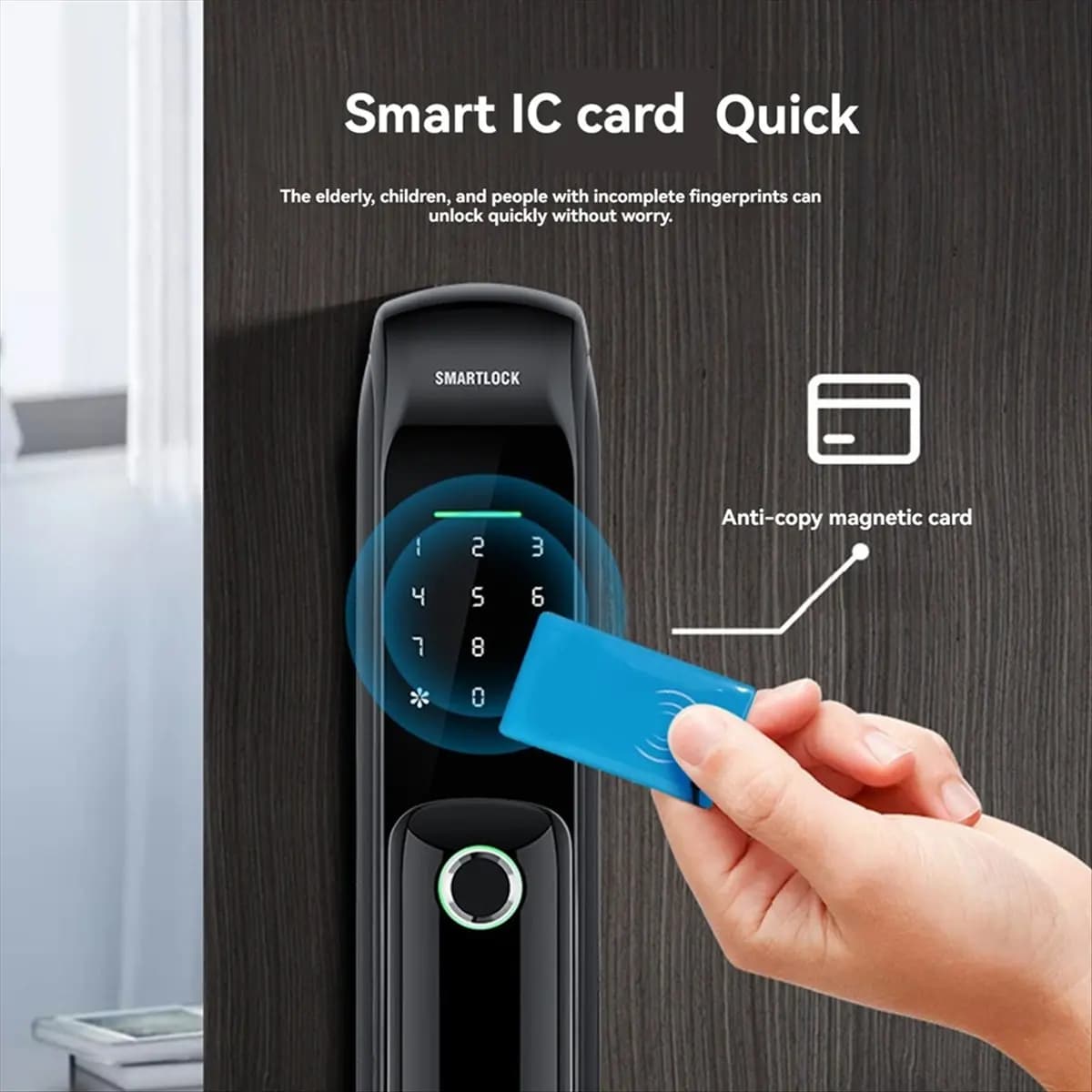 Tuya Smart Locks Serratura elettronica completamente automatica con serratura biometrica per impronte digitali Sblocco chiave password scheda Rfid