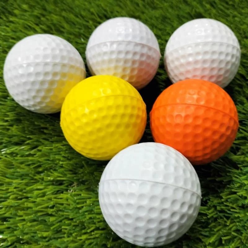 Pallina da Golf in PU ad Alta Elasticità, Palla Morbida per Interni ed Esterni, Giocattolo per Animali Domestici, Accessorio per Fan