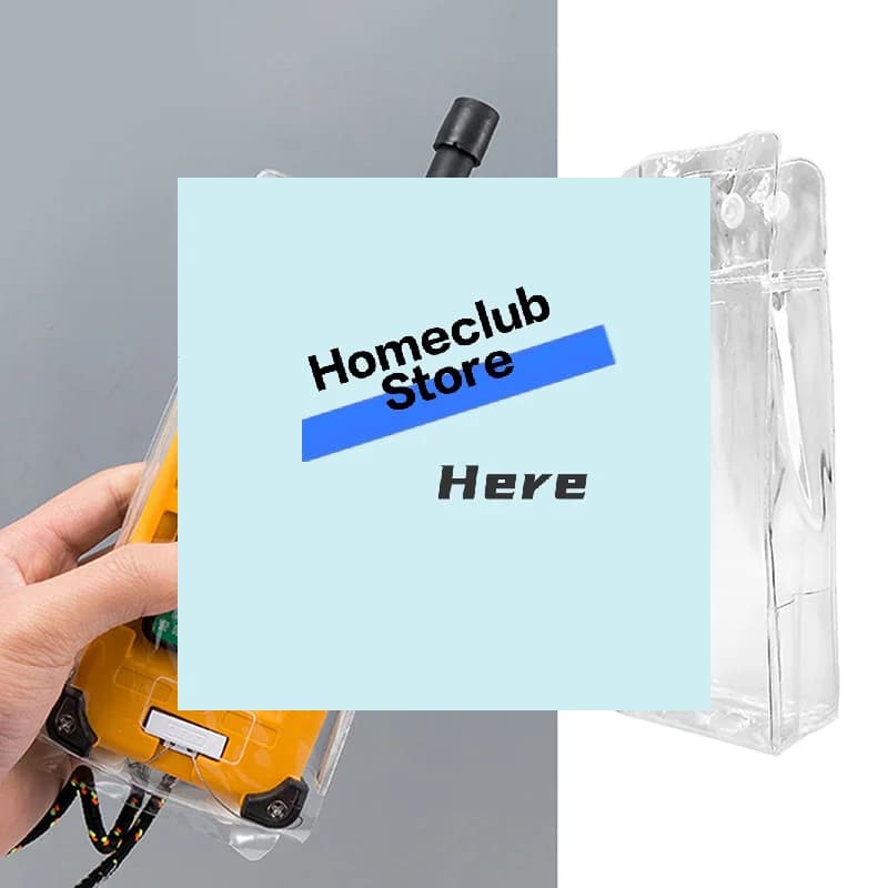 1Pc Transparent PVC Industrial Wireless Remote Control Protective Cover Bag Dust Jacket For 21-E1B F23【Homeclub】