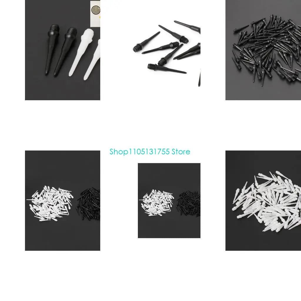 K0EF 100 pezzi aste per freccette in plastica, punte sostituzione della tubi, gadget da gioco per freccette