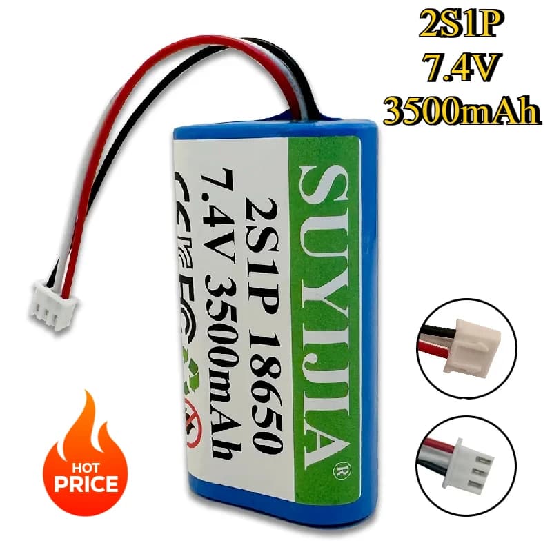 18650 7.4V 3500mAh 2S1P Noleggio batteria agli ioni di litio adatta per elettroutensili Massaggiatore Purificatore d'aria Smart Cup con certificazione CE