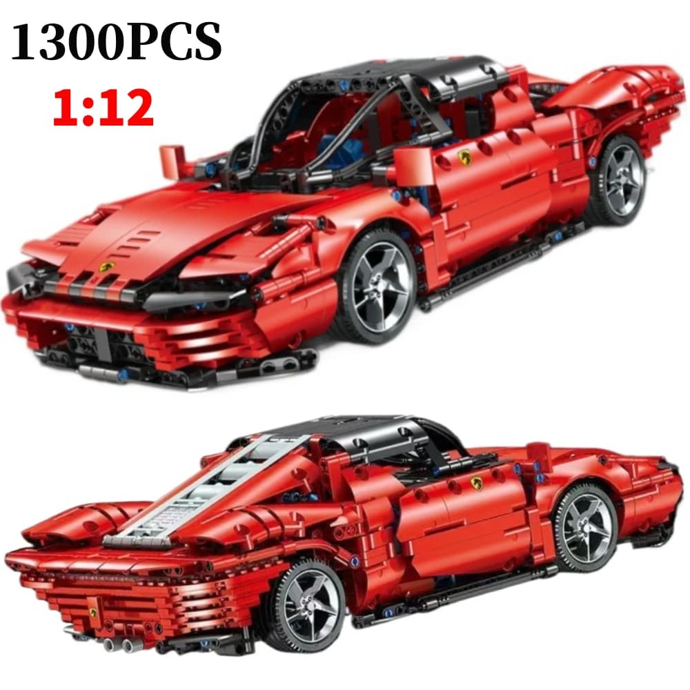Modello di supercar SP3 Modello di blocco tecnico Modello di auto sportiva Mattoni Giocattoli Ornamento da tavolo per ragazzi Ragazze Regalo di compleanno per bambini