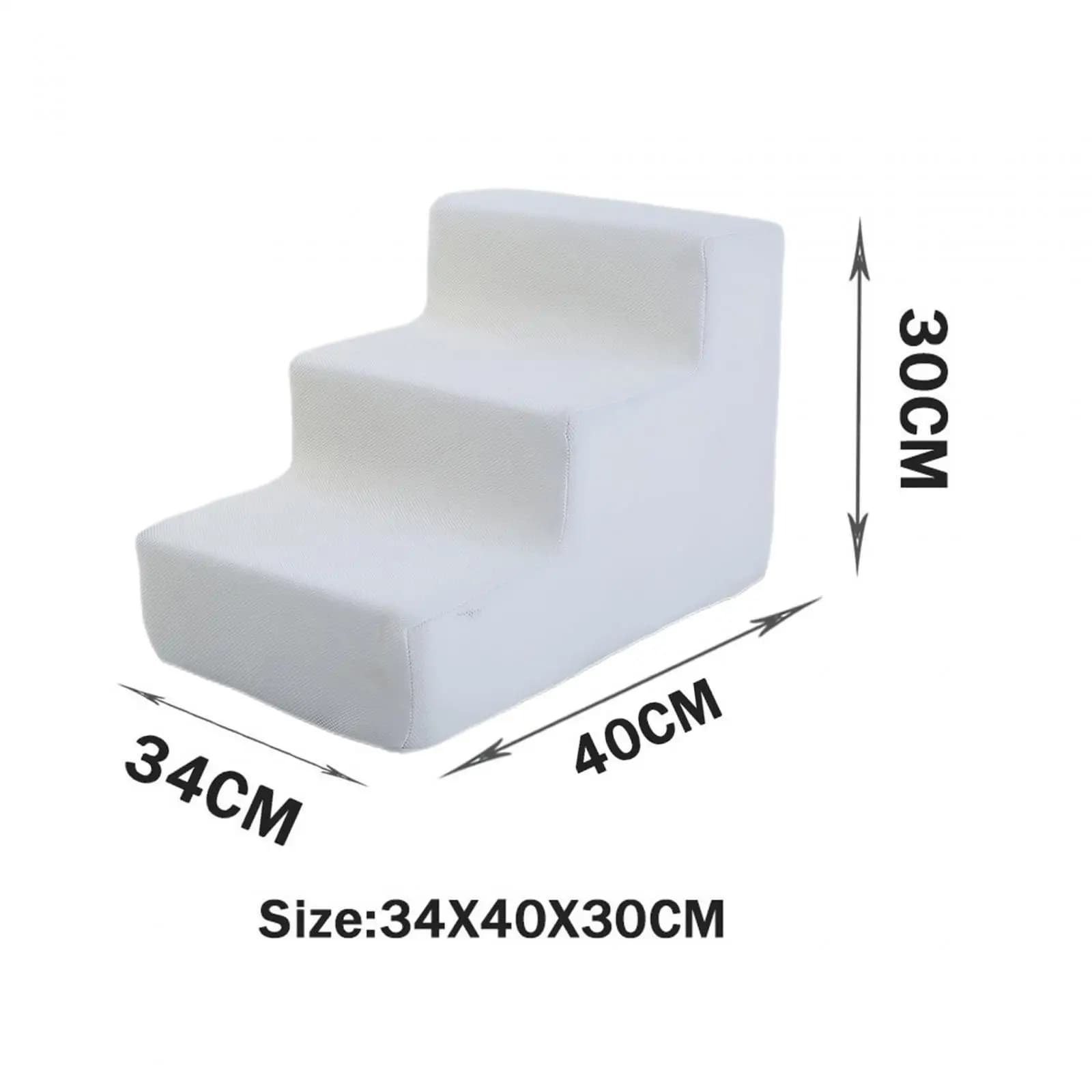 Pet Stair for Small Dogs Puppy Steps Resilient Sponge Core Washable Cover for Sofa Bed Car Entry Assist