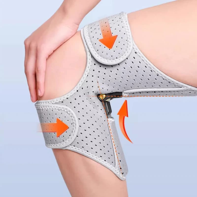 Potenti Molle di Rimbalzo per Ginocchio, Dispositivo di Assistenza al Ginocchio Antiscivolo e Traspirante, Supporto per Ginocchio con Molle Regolabili, Stabilizzatore per Articolazioni