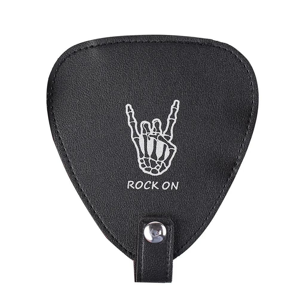 ABVB-Guitar Picks Holder Case Bag Organizer Box Include 22 Guitar Picks Guitar Plectrums Storage Pouch For Bass/Ukulele