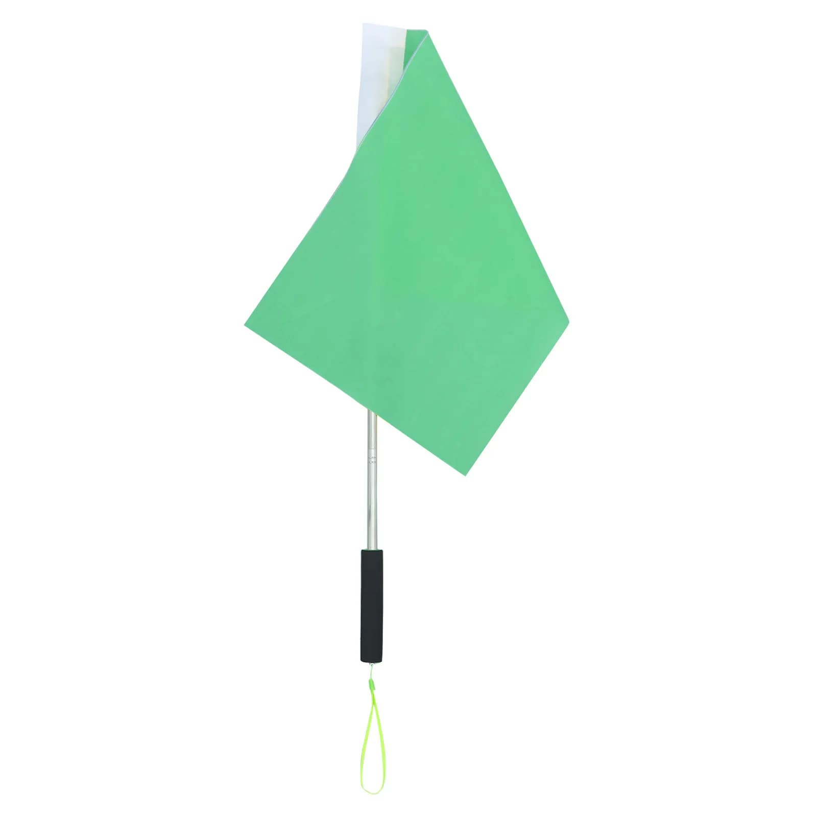 Handheld Referee Flag Linesman Flag Sponge Handle Stainless Steel Telescopic Volleyball Basketball