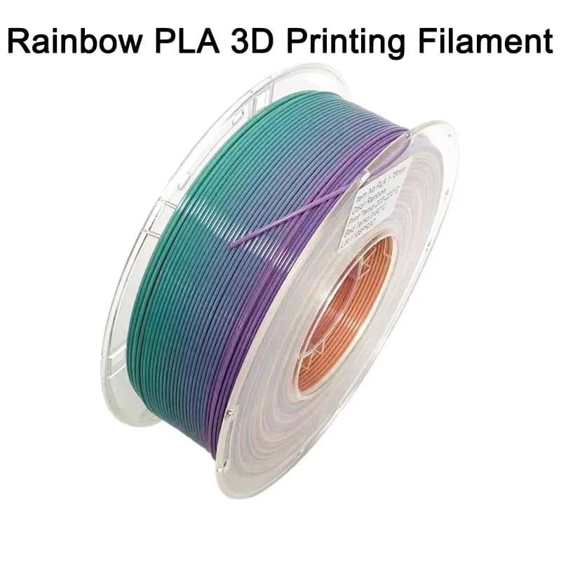 PLA Filament for 3D Printing, Rainbow Color, 3D Printer Material 1.75mm, PLA Printing Material