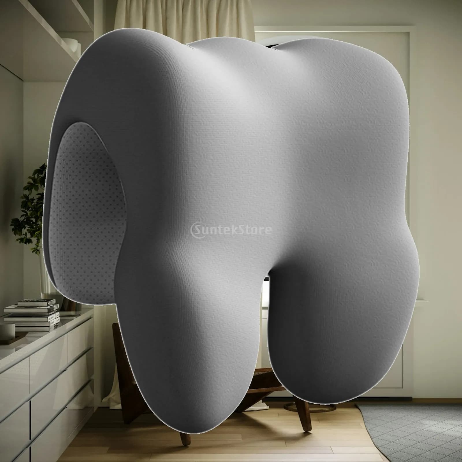 Cuscino Ergonomico da Scrivania con Nucleo in Memory Foam, Supporto per il Collo per Sedia da Ufficio, Cuscino per Riposo Universale