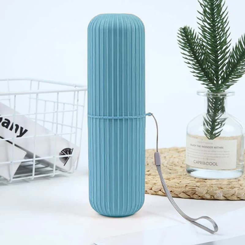 Tazza per spazzolino da denti con cappuccio porta dentifricio creativo custodia portatile scatola Organizer articoli da toeletta tazza portaoggetti gadget da viaggio