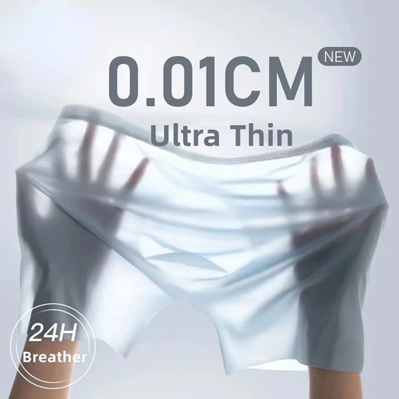 Men's Summer Boxer in Ice Silk Slip Underwear Lingerie Round Shorts Seamless Shorts Sexy Breathable Breathable Ultra-thin