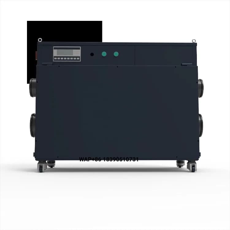 320m/h Process Air Flow Industrial Rotary Desiccant Dehumidifier System Digital Control 3.5KW 1.2kg/h Dehumidifying Capacity