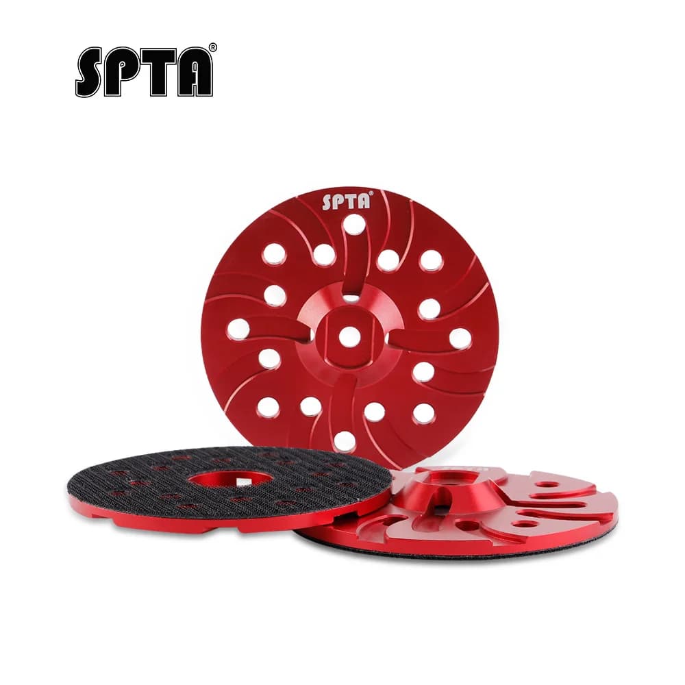 Tampone di supporto in alluminio con piastra di supporto DA da 5 pollici SPTA per tampone per lucidatura da 125 mm e lucidatrice per auto