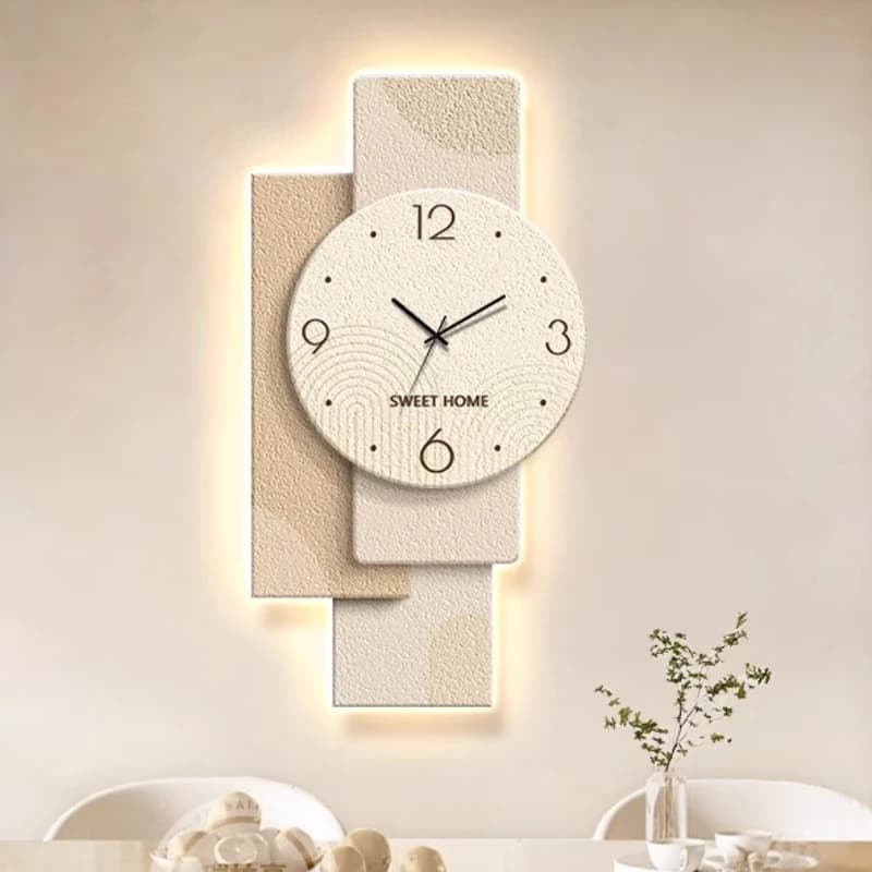 Luxury Watch with Light Decorative Wall Clocks Modern Wall Clocks Art Elegant Clock Living Room Interior Silent Decor Furniture