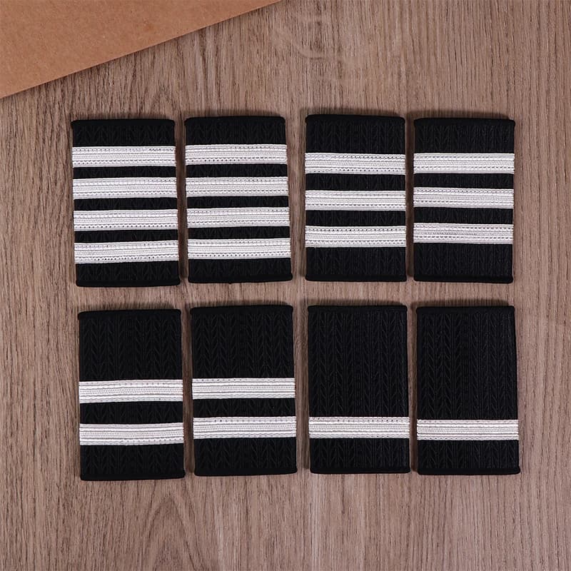 1 Paio di Spalline Decorative per Abbigliamento, Spalline per Uniformi da Pilota Professionale, Distintivi da Spalla Artigianali, Accessori Fai da Te per Capi d'Abbigliamento