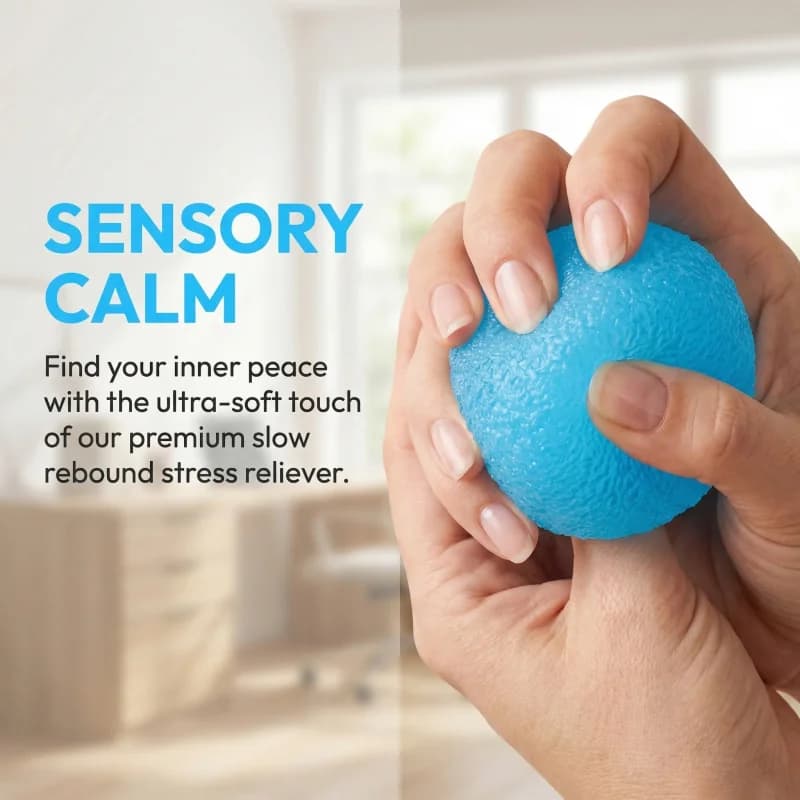 Pallina Antistress in Maltosio Needoh, Giocattolo da Spremere a Lenta Risposta, Pallina Elastica in Zucchero di Malto, Giocattolo Sensoriale Squishy Antistress per Bambini e Adulti, Regalo