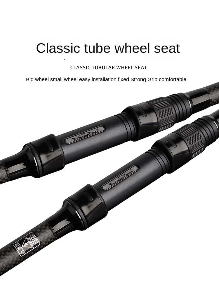 3.6m 3.9m 3 sezioni canna da pesca alla carpa pesante in fibra di carbonio canna da pesca alla traina canna da pesca spinning in acqua salata canna da jigging