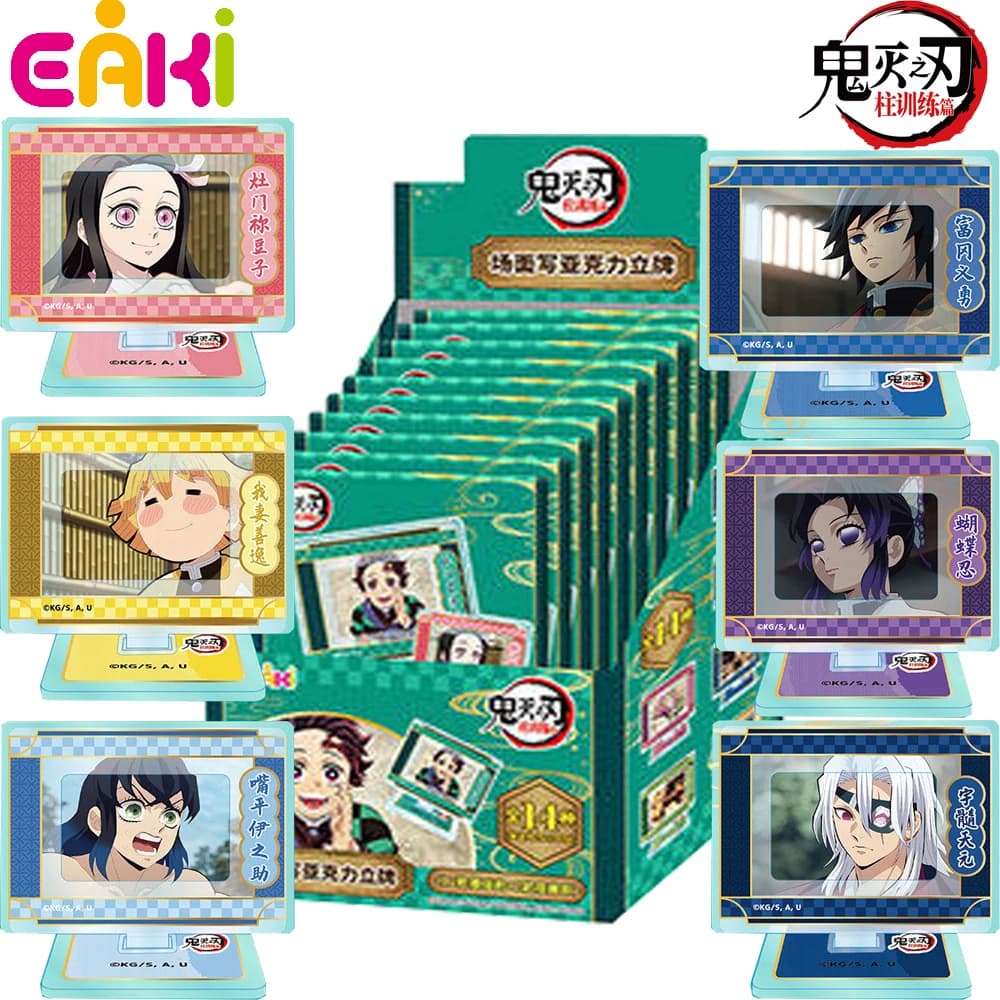 Genuine Eaki Demon Slayer Acrylic Stand Model Nezuko Kamado Inosuke Hashibira Anime Peripherals Collection Desktop Ornament Gift