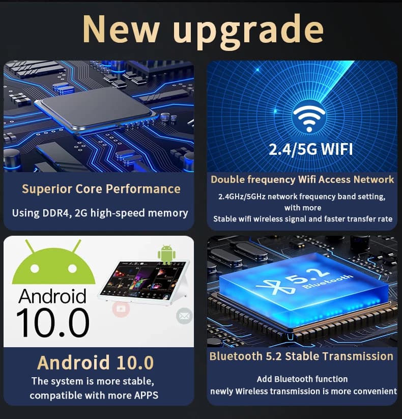 InAndOn Touch Screen da 15,6 pollici Lettore Karaoke HDD da 2 TB con microfono wireless Macchina Karaoke KTV professionale 5in1