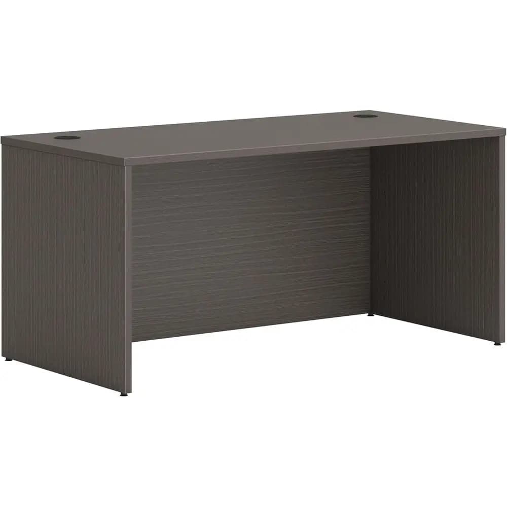 Scrivania Direzionale in Teak da 60 Pollici con Laminato Spesso e Gestione dei Cavi