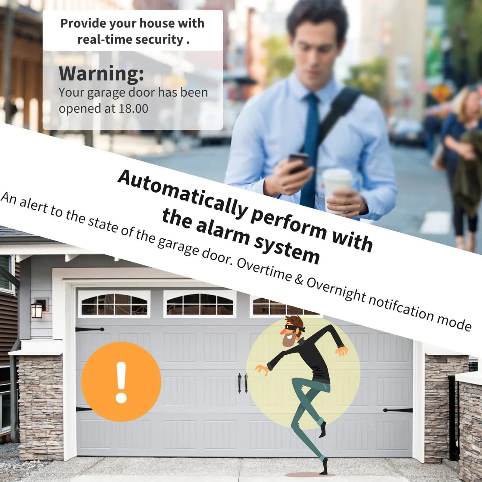 Intelligent WIFI Garage Door Wireless Voice APP Remote Control for Smart Garage Opener WIFI Garage Door Controller
