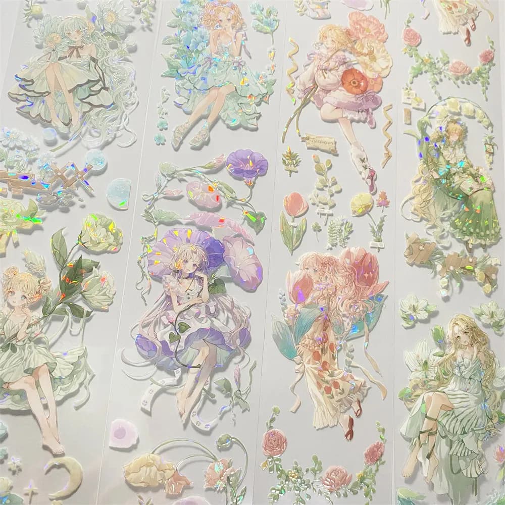 Nastro Washi per journaling H59, tema fiorente, per studioVI, ragazza, antico cinese, scrapbooking, planner, sticker, card, fai da te, loop sa