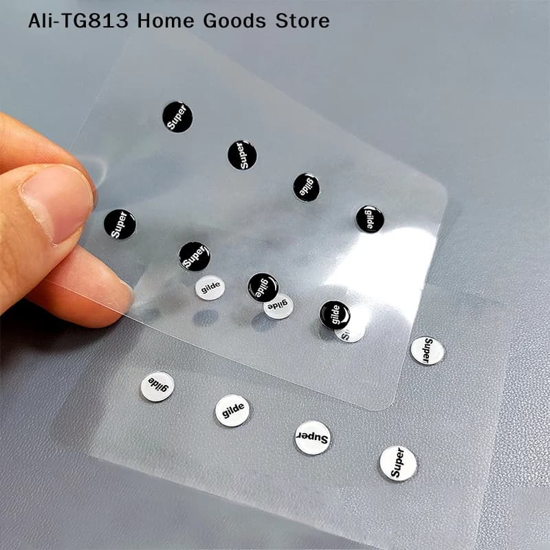 [TG813]1 Pack Glass DIY Universal Dots Mouse Feet Pads Sticker for Gaming Mouse Anti-Slip Pad