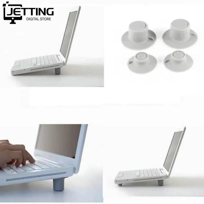 2Pcs Conveniente Mini Grande + 2Pcs Piccolo Notebook Basi e supporti per raffreddamento Skidproof Pad di Raffreddamento Del Basamento