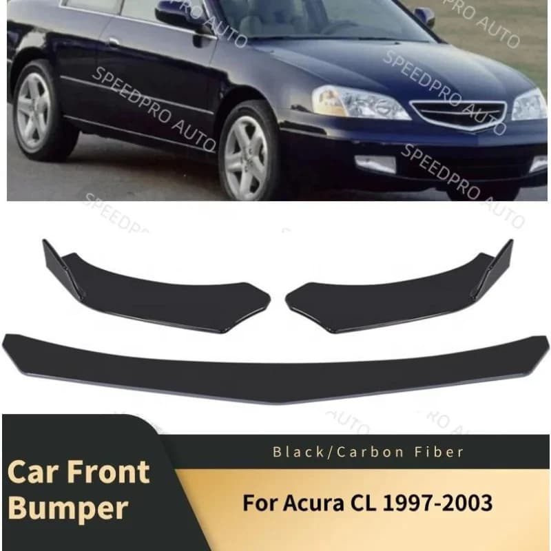 Car Front Bumper Lip Splitter Spoiler Diffuser for A-cura CL 1997-2003 Auto Body Kit Lower Bumper Side Car Accessories Covers