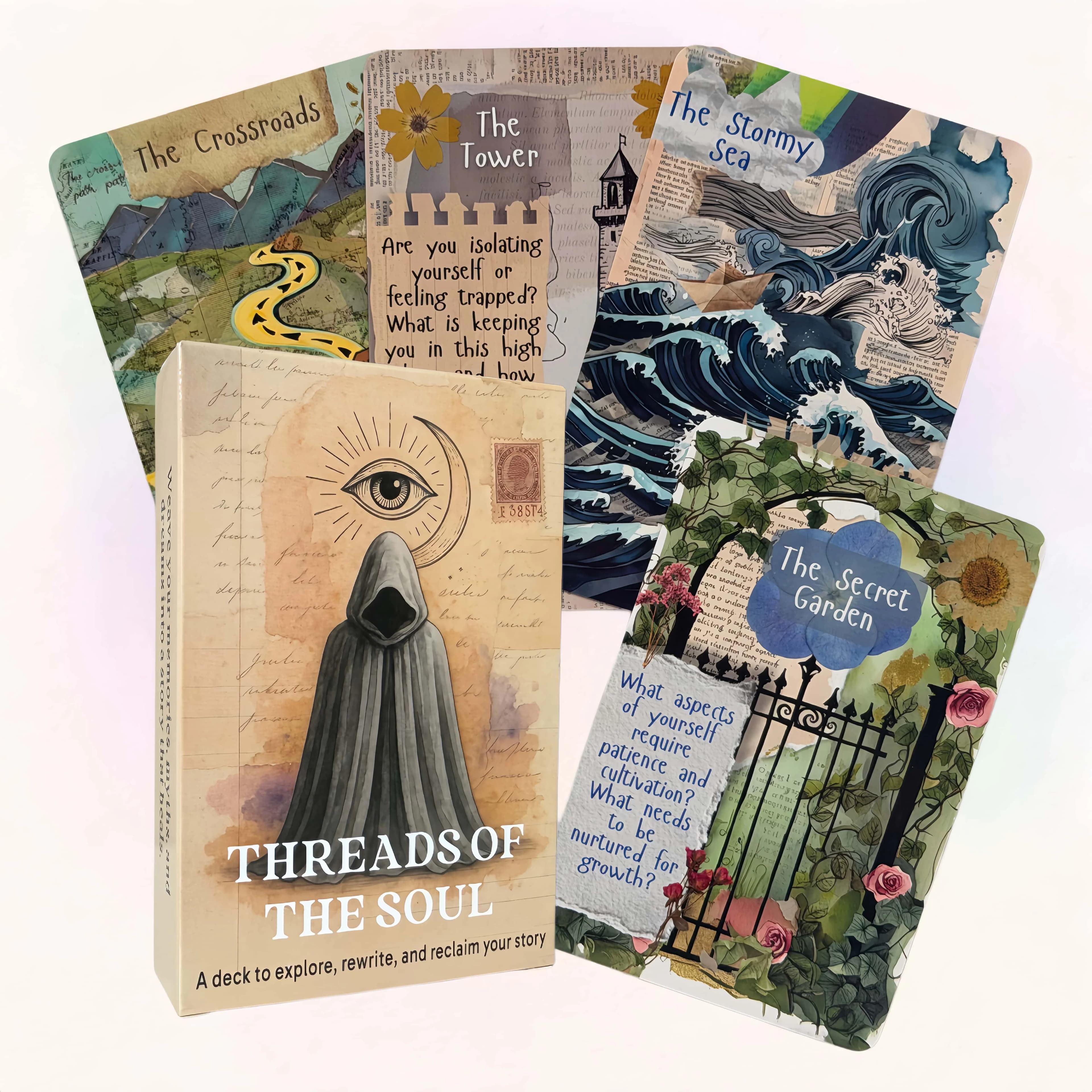 Soul Thread Oracle Cards (in inglese) – Carte dei Tarocchi: 50 carte curative per l'auto-ri riflessione e la guarigione narrativa