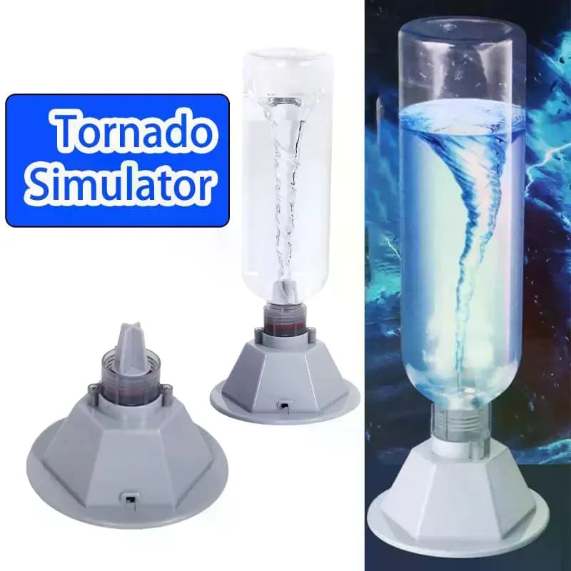 Easy-to-Fairy Assembly Set, Twister Maker Scientific Kit, Wind and Water Simulator Toy, Educational Gift with/without Bottle