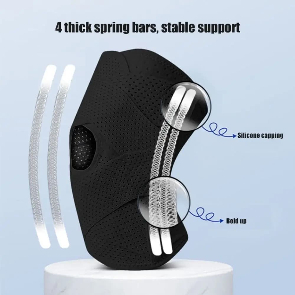 Supporto per Ginocchio Sportivo con Pressione di Supporto per Arrampicata, Corsa e Fitness, Adatto per Basket, Fascia per Ginocchio, Protezione Sportiva per Ginocchio