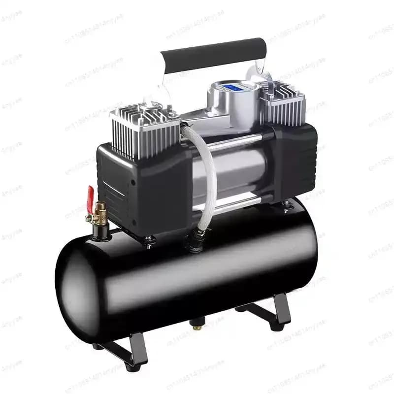 Compressore d'aria portatile per auto 12V/220V 2.5L/4L/6L, gonfiatore elettrico per pneumatici moto, mini compressore d'aria