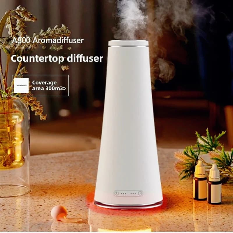 Silent Aroma Diffuser Waterless Fragrance Scent Machine Rechargeable with Bluetooth APP Control Mood Light 300 Cubic Space