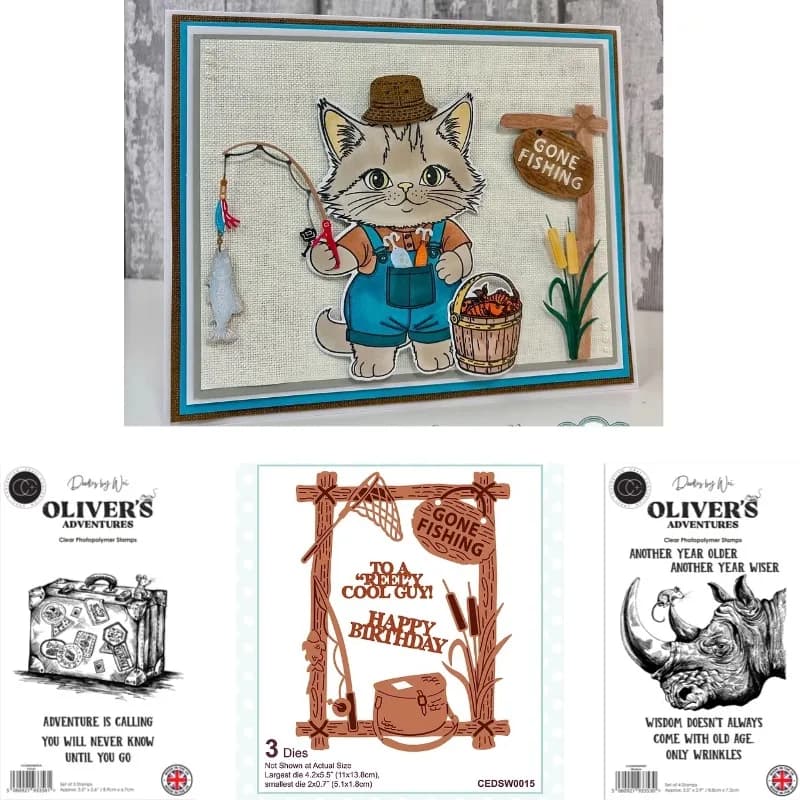Lost Birthday Express Wisdom Memories Metal Cutting Dies & Stamp Scrapbook Diary Decoration Stencil Embossing Template DIY Greet