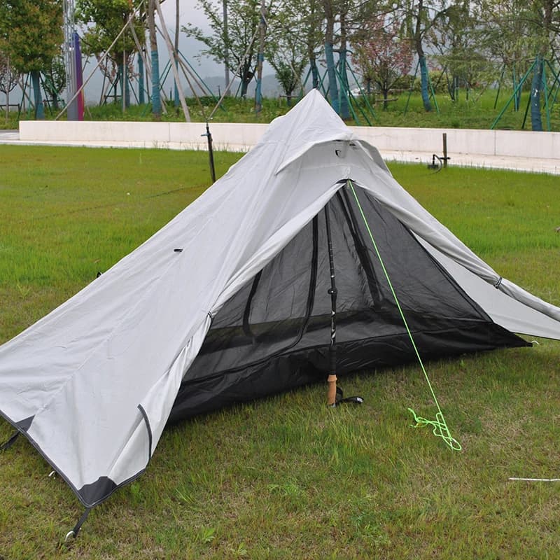 Ultralight camping tent for outdoor backpack, hiking tent, light tent without pole, waterproof, 1-2 people, NO POLE