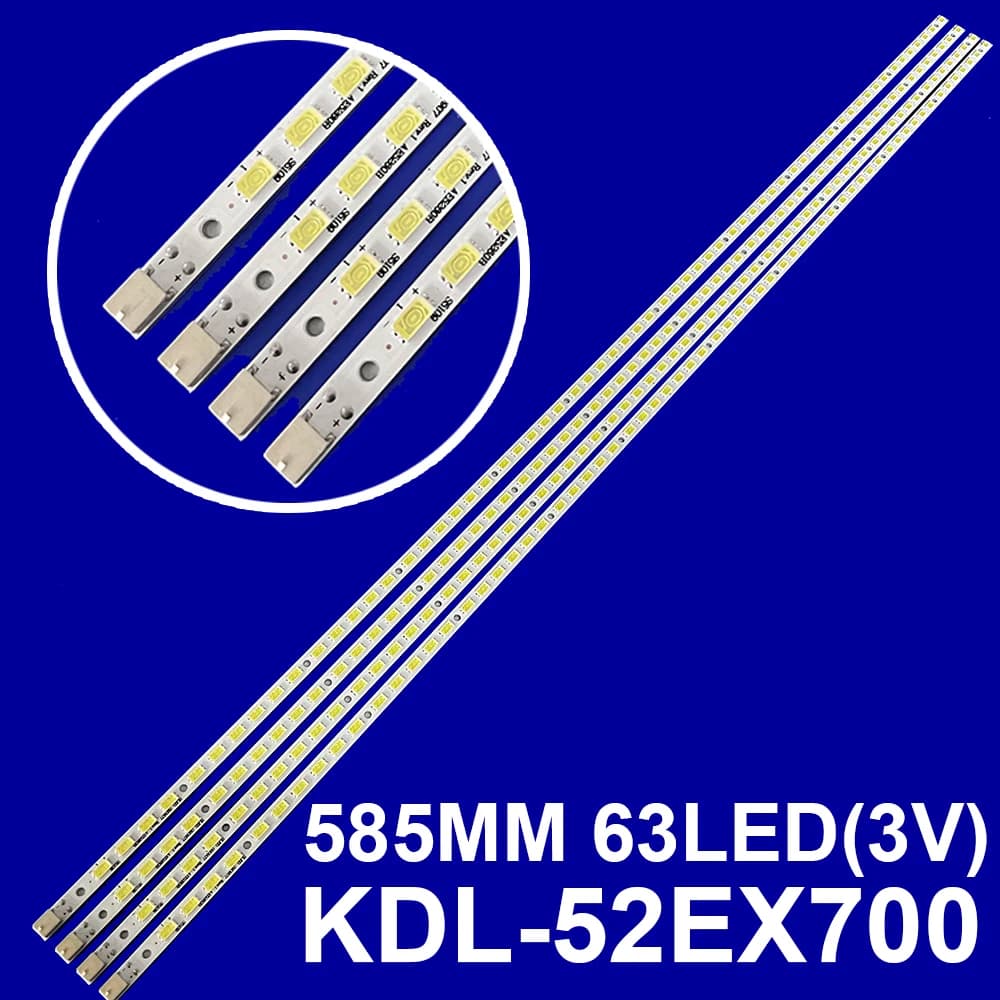 Kit 4 pezzi striscia di retroilluminazione a LED per SONY KDL-52EX700 KDL-52EX701 KDL-52EX705 LK520D3LB1S RUNTK4339TP SLITTO 090907 AE5260B 4339TP
