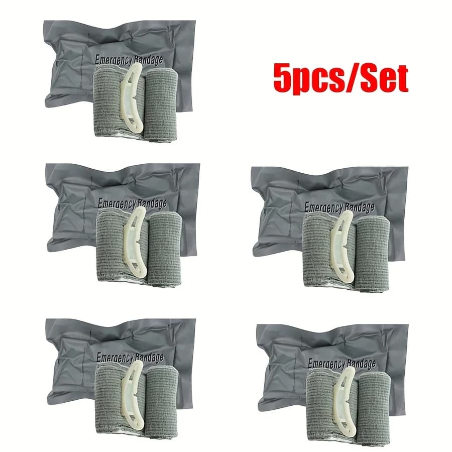 2/3/5 pezzi di bende per kit di pronto soccorso di emergenza - Forniture mediche tattiche da combattimento, confezione sigillata sottovuoto, materiale in nylon resistente